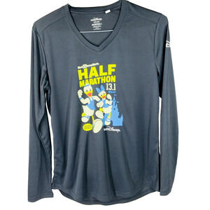 NWOT Run Disney 2025 Half Marathon Womens (L) Gray Long Sleeve Shirt Walt Disney